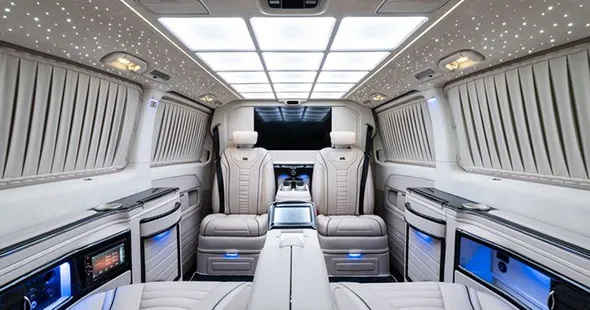 Luxury birthday limo and taxi services in Atlanta GA offering Mercedes Sprinter Vans and Lincoln Stretch Limousines for unforgettable celebrations.